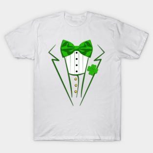 Saint Patrick's Day Irish Funny Tuxedo Costume Pub T-Shirt